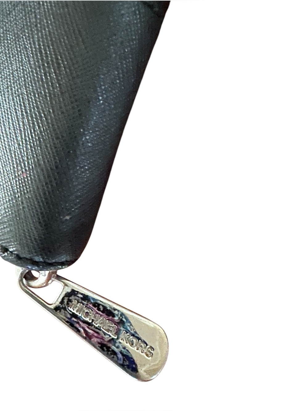Michael Kors Black Saffiano Leather Micro-Stud Continental Wallet - Picture 7 of 8